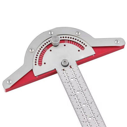 Woodworking Edge Ruler Protractor Angle Measuring Tool Carpenter