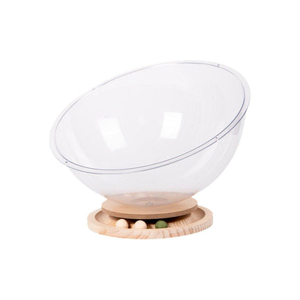 Four Seasons Acrylic Space Capsule Cat Bed Semi-closed Cool Nest Turntable Toy