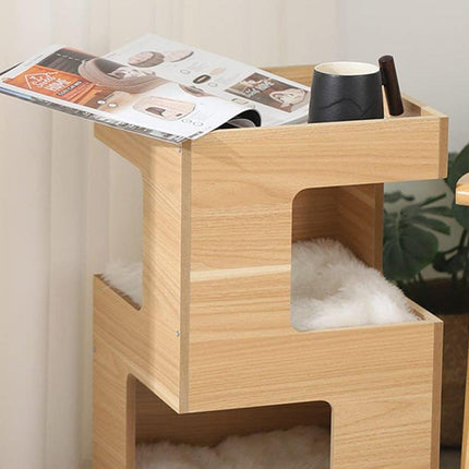 Double Layer Cat Climbing Shelf Multi-Level Cat Hutch Pet Furniture for Cats