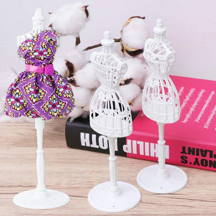 10PCS Doll Model Display Stand Hollow Out Handmade DIY Wedding Dress Design