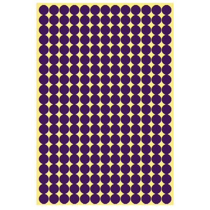 8/13/25/50mm Colour Sticker Dots Adhesive Round Labels Circular Scrapbooking Purple - Aimall