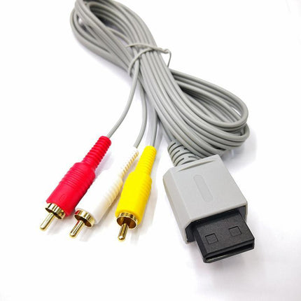 Audio Video RCA Cable High Quality Lead for Nintendo Wii Wii U & Mini Console - Aimall