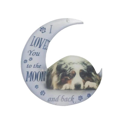 Animal in the Moon Hanging Ornament Car Rear View Mirror Gift Pendant Home - Aimall