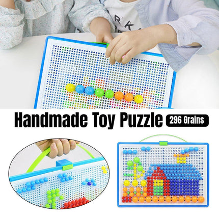 Mushroom Nail Educational DIY Puzzle Toy Set for Creative Learning and Play