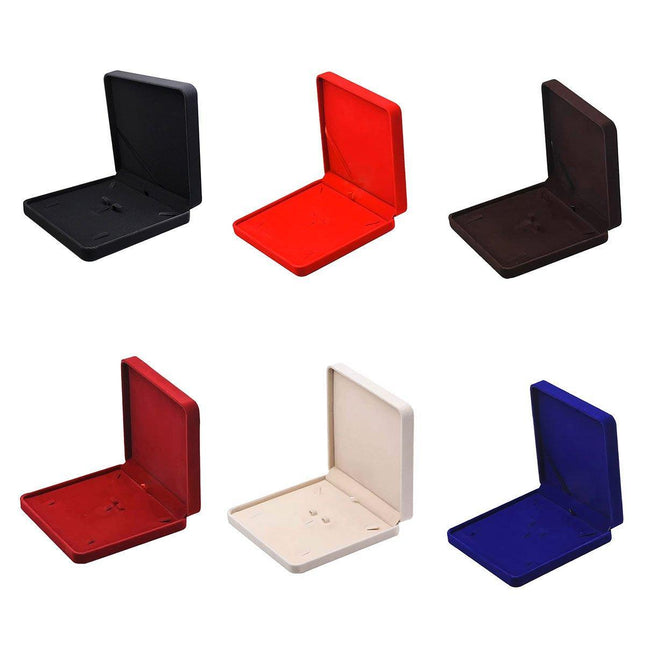 Flannel Jewelry Gift Box Necklace Ring Earring Bracelet Storage Display Case