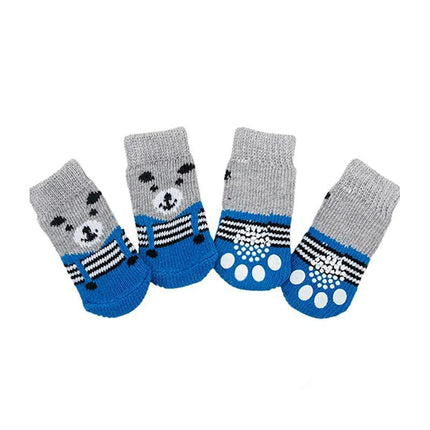 Dog Socks Non-Slip Grip Slip Anti-Skid - Puppy Cat Pet Shoes Slippers S Size - Aimall