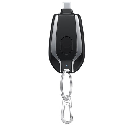 Keychain Portable Mini Power Bank Emergency Pod Charger For Phone 1500mAh Type-c - Aimall