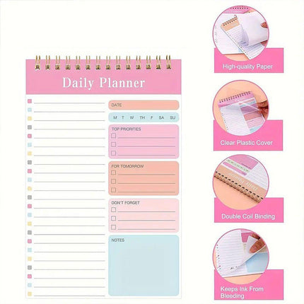 20PCS A5 Spiral Week Planner Efficient Time Management Notebook Schedule Book