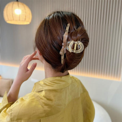 Oversized Hair Claws Shark Clip Women Elegant Ponytail Hairpin Hair Accessories - Aimall