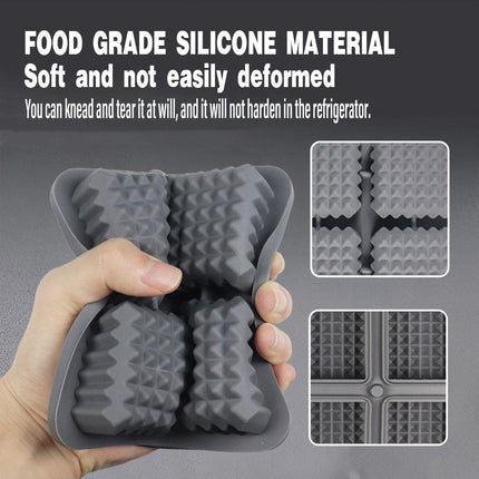 Silicone Ice Cube Tray and Ice Ball Maker for chilling whiskey and cocktails