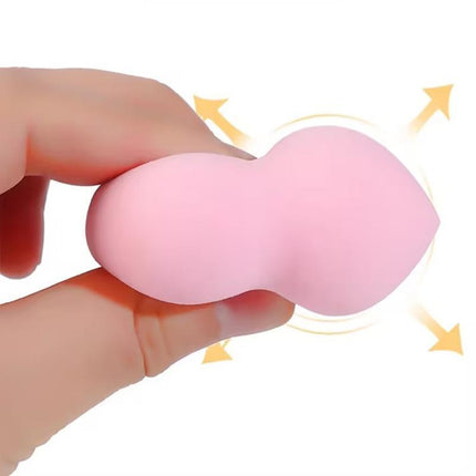 12XBeauty Makeup Sponge Puff Gourd-Shaped Latex Powder Puff Concealer Foundation - Aimall
