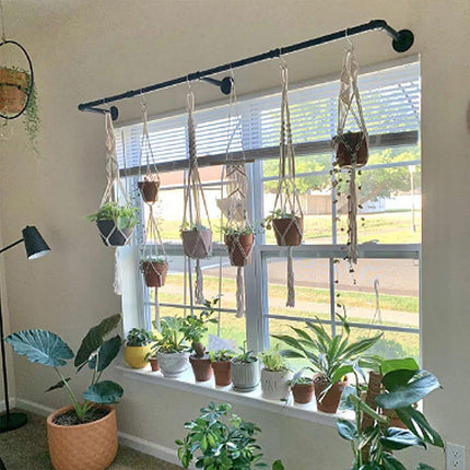 Industrial Pipe Wall Mounted Clothing Rack Display Factory Style Hanger Storage