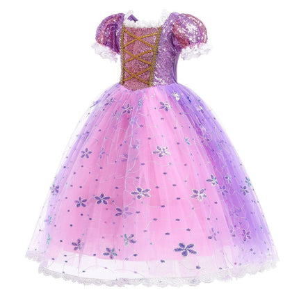 Long Hair Princess Dress Snow White Purple Dress AU - Aimall