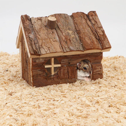 Wooden Hamster House Pet Nest Durable Small Animal Shelter for Home Cage Use