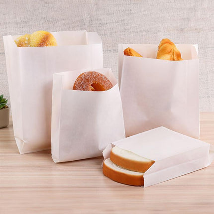 1000PCS Oil-proof Takeaway Paper Bags for Premium Takeout Supply - Aimall