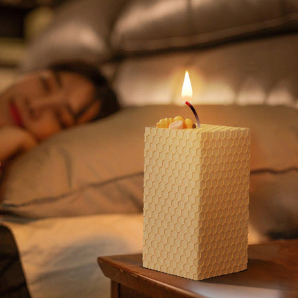 4PCS Handmade Silicone Candle Mold 3D Bee Honeycomb Art Wax Mold Cake Resin Mold