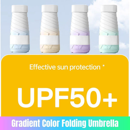 Mini Pocket Umbrella Anti-UV Sun/Rain Windproof 6 Folding Ultra Light Umbrella