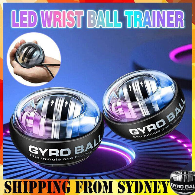 Led Wrist Ball Trainer Relax Gyroscope Ball Muscle Power Ball Gyro Arm Exerciser - Aimall