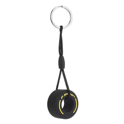 Creative PVC Soft Rubber Tire Keychain Car Key Pendant Schoolbag Accessories