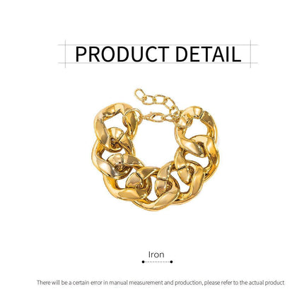 Punk Hip Hop Twist Thick Chain Bracelet Fashion Jewellery Trendy