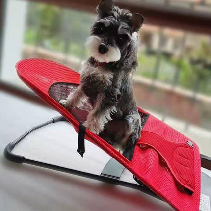 Pet Rocking Chair for Dogs Cats Foldable Pet Bed Portable Sleeping Lounger Chair