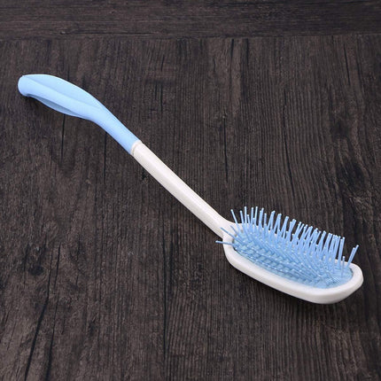 Extra Long Handle Comb Teeth and Brush for Elderly Easy Grip Hair Care Tool