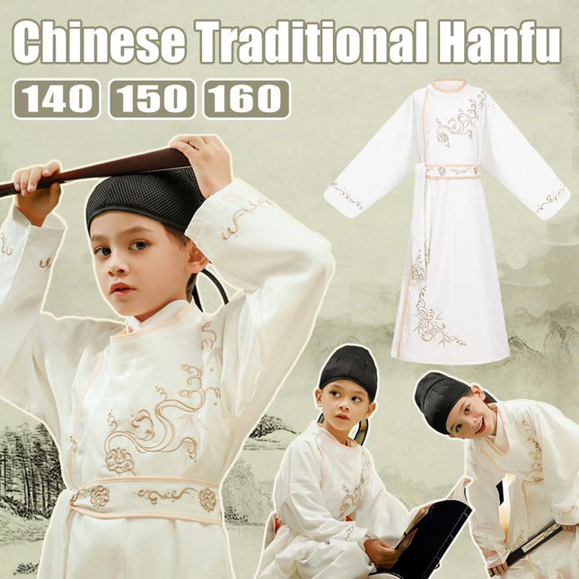 Hanfu Boys Girl Traditional Chinese Dress Clothes Ancient Children's Performance - Aimall