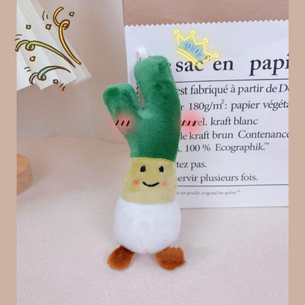 Vegetable Keychain Plush Realistic Food Simulation Soft Stuffed Kids Toy Keyring - Aimall