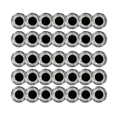 100PCS Fish Eyes 3D Holographic Lure Eyes Fly Tying Jigs Crafts Dolls - Aimall