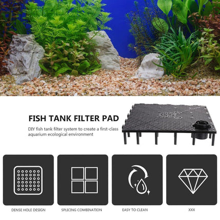 Fish Tank Aquarium Under Gravel Filter System Safe Filtration Plate Board Kit - Aimall