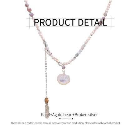Disc Shell Ruyi Lock Pearl Necklace Fashion Jewelry for Women Elegant Gift