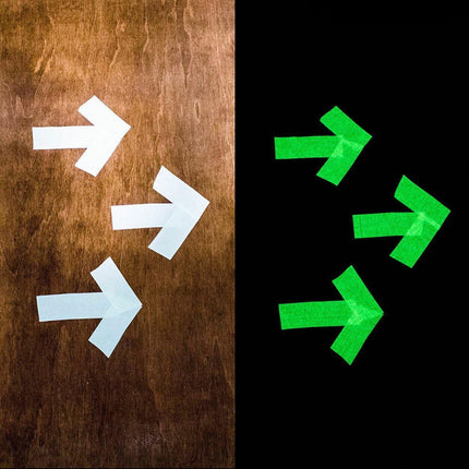 Luminous Fluorescent Decorative Night Glow Dark Selfadhesive Safety Sticker Tape 2cm*3m - Aimall