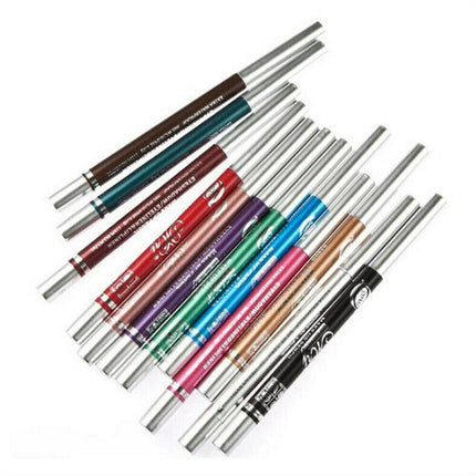 12 Colours Eyeliner Pencil Cosmetic Tool Makeup Pen Set Eye Shadow Glitter - Aimall