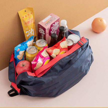 Large Foldable Reusable Shopping Bag Portable Travel Shoulder Grocery Tote Bag