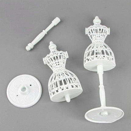 10PCS Doll Model Display Stand Hollow Out Handmade DIY Wedding Dress Design