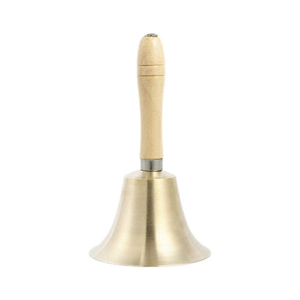 Wooden Handle Hand Bells Christmas Pet Bells Classroom Call Rattles Party Bell