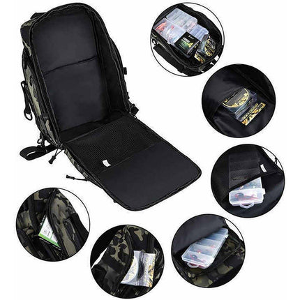 Fishing Tackle Backpack Storage Bag Shoulder Fishing Gear Bags Outdoor Backpack