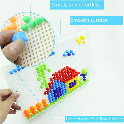 Mushroom Nail Educational DIY Puzzle Toy Set for Creative Learning and Play