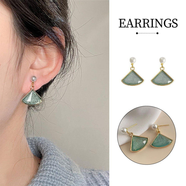 Mori Ginkgo Leaf Earrings Vintage Jewelry for Women Nature Inspired Stud Earring