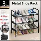 3 Tier Shoe Rack Storage Shelf Multifunctional Household Organizer Space Saver