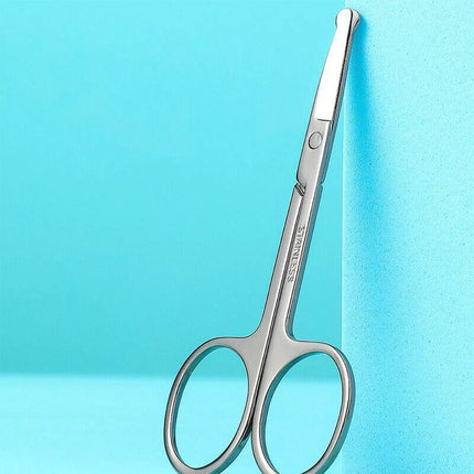 Korean Made Nose Hair Remover Stainless Steel Scissors Trimmer Safety Clipper - Aimall
