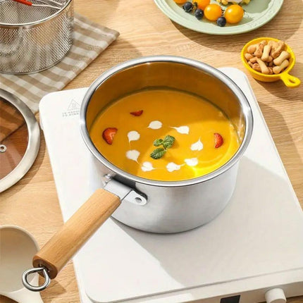 Durable Stainless Steel Small Fryer Household Use Deep Frying Kitchen Appliance
