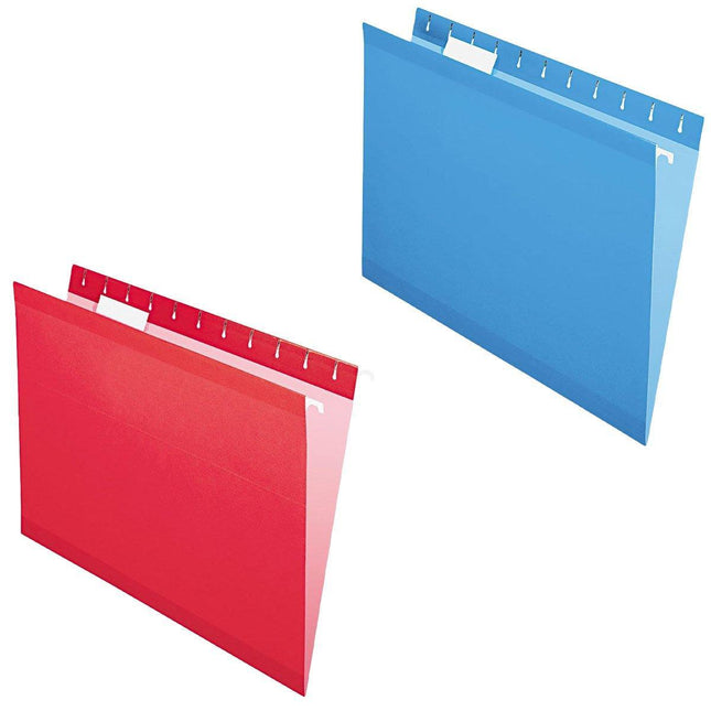 25x Suspension Files Foolscap A4 Hanging Files Folders Tab Colour Filing Cabinet
