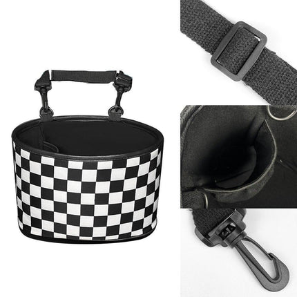 Car Seatback Trash Can Multifunctional Hanging Storage Box Clutter Organisation