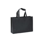 100X Reusable Shopping Bags Tote Bag Washable Eco Friendly Non Woven Folding Bag Black - Aimall