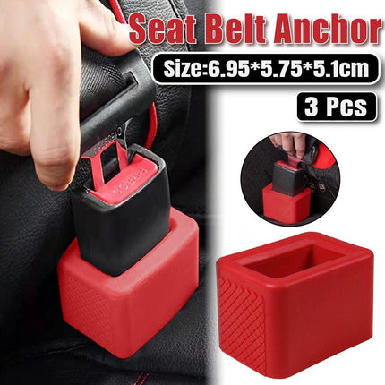 3PCS Vehicle Buckle Insert Slot Lifter Silicone Spacer Block