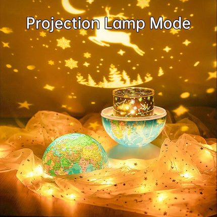 Intelligent AR Globe Star LED Projection Light Children Night Sleep Light