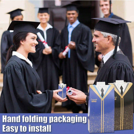 100pcs Graduation Cap Gift Boxes Paper Bachelor Party Favor Packaging Boxes
