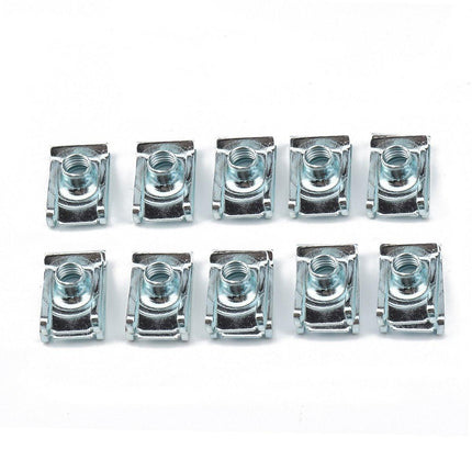 80pcs Stainless Steel M4 M5 M6 M8 Sheet Metal Nut Clips Fastener Assortment