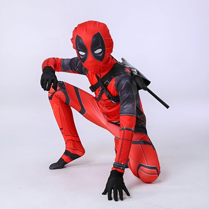 Anime Movie Same Cosplay Halloween Children's Adult Leotard Headwear Deadpool